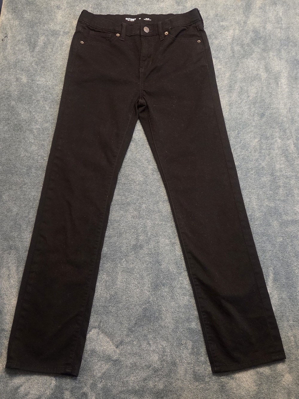 Black Old Navy Girls Slim Straight Jeans Size 14